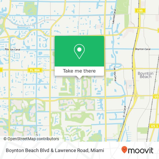 Boynton Beach Blvd & Lawrence Road map