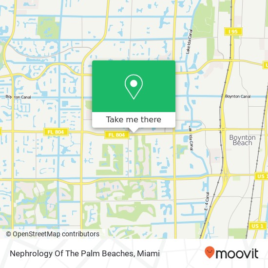 Nephrology Of The Palm Beaches map