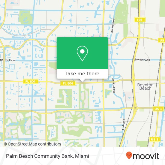 Palm Beach Community Bank map