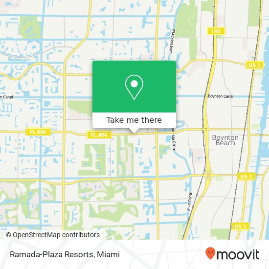 Ramada-Plaza Resorts map