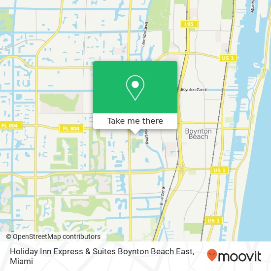 Holiday Inn Express & Suites Boynton Beach East map