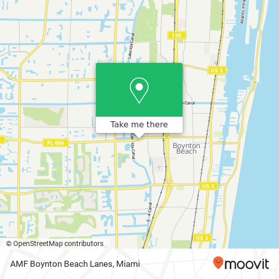 AMF Boynton Beach Lanes map