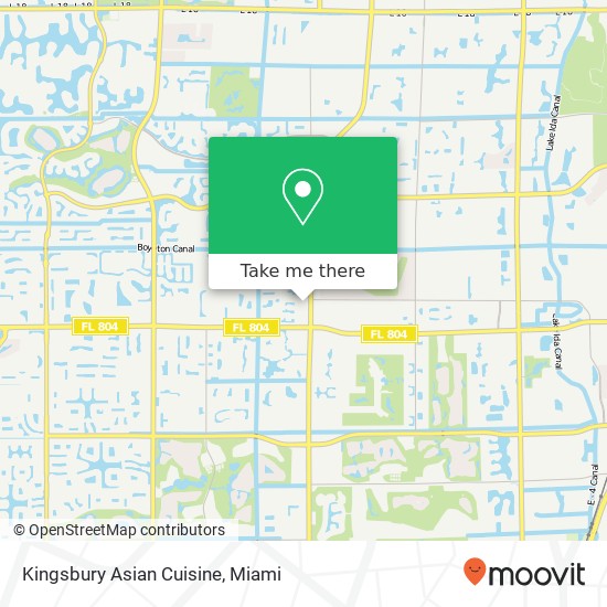 Kingsbury Asian Cuisine map