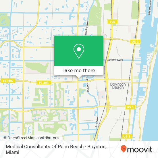 Medical Consultants Of Palm Beach - Boynton map