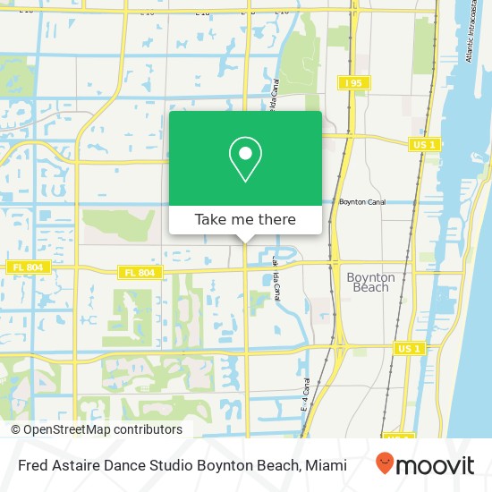 Fred Astaire Dance Studio Boynton Beach map