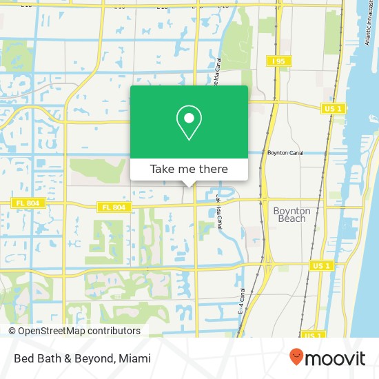 Mapa de Bed Bath & Beyond