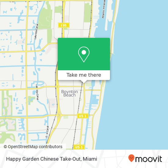 Mapa de Happy Garden Chinese Take-Out