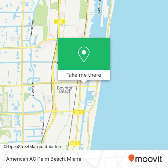 Mapa de American AC Palm Beach