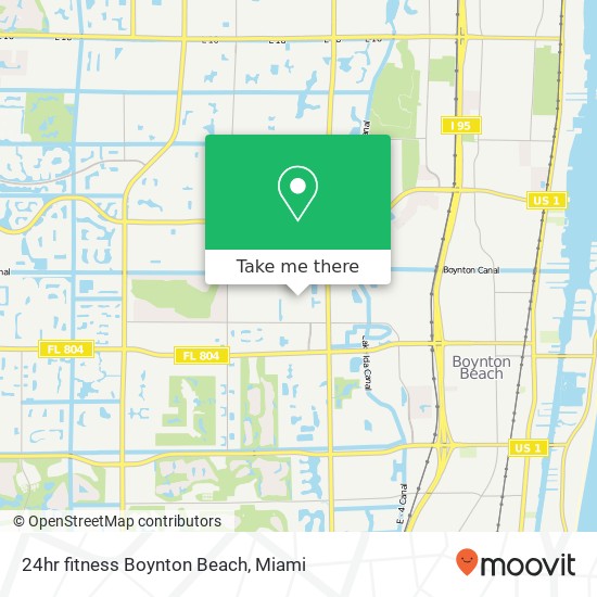 Mapa de 24hr fitness Boynton Beach