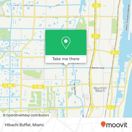 Mapa de Hibachi Buffet