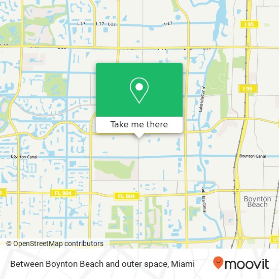 Mapa de Between Boynton Beach and outer space