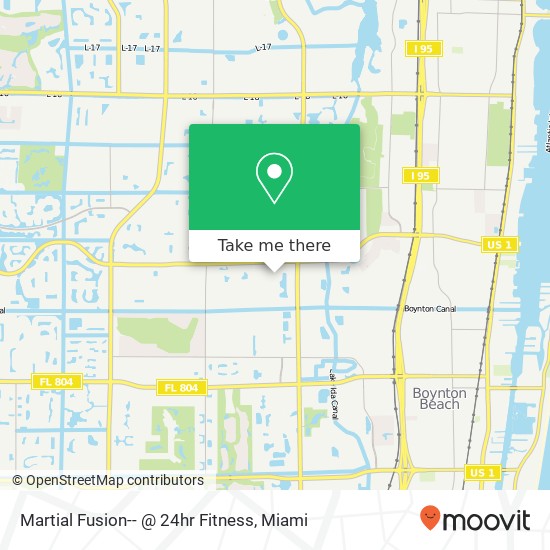 Martial Fusion-- @ 24hr Fitness map