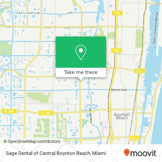 Mapa de Sage Dental of Central Boynton Beach