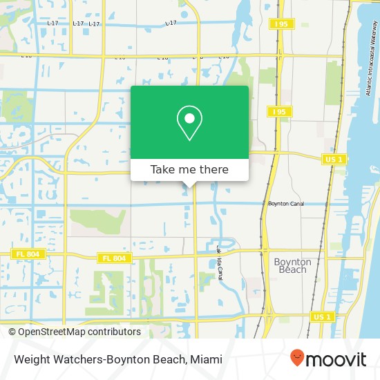 Mapa de Weight Watchers-Boynton Beach