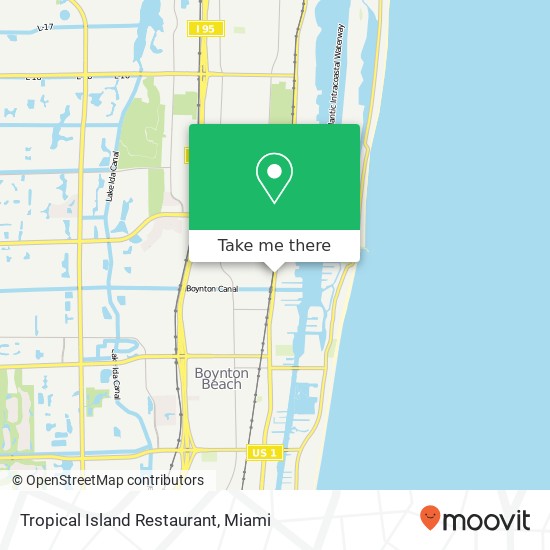 Mapa de Tropical Island Restaurant