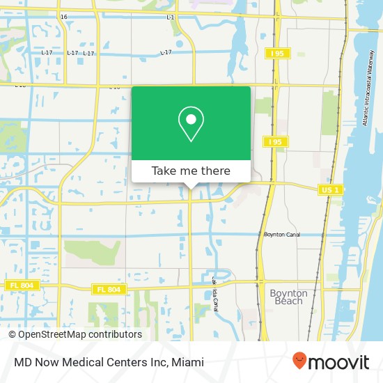 Mapa de MD Now Medical Centers Inc