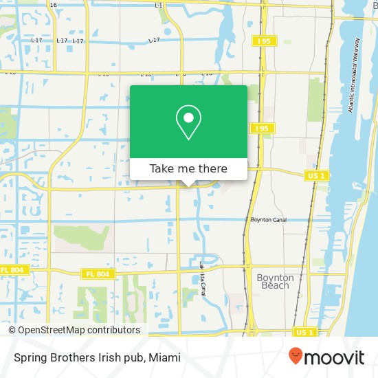 Spring Brothers Irish pub map