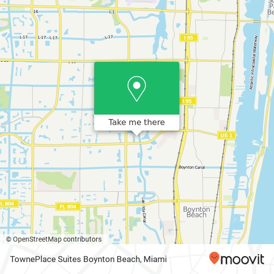 TownePlace Suites Boynton Beach map