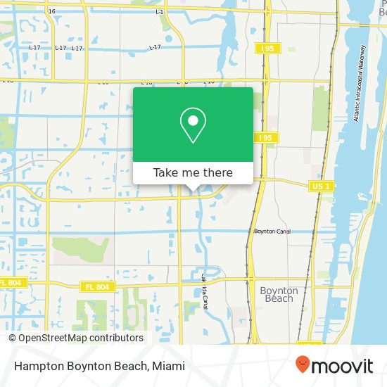 Mapa de Hampton Boynton Beach