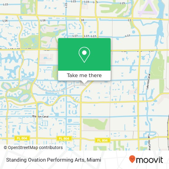 Standing Ovation Performing Arts map