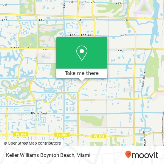 Keller Williams Boynton Beach map