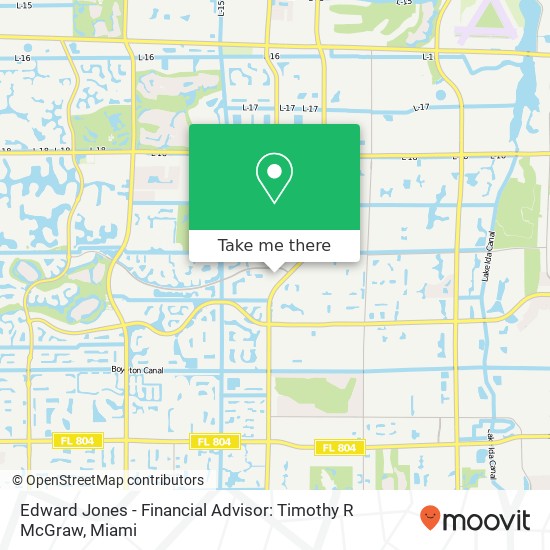 Edward Jones - Financial Advisor: Timothy R McGraw map