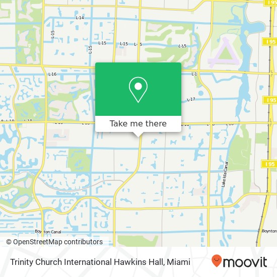 Mapa de Trinity Church International Hawkins Hall