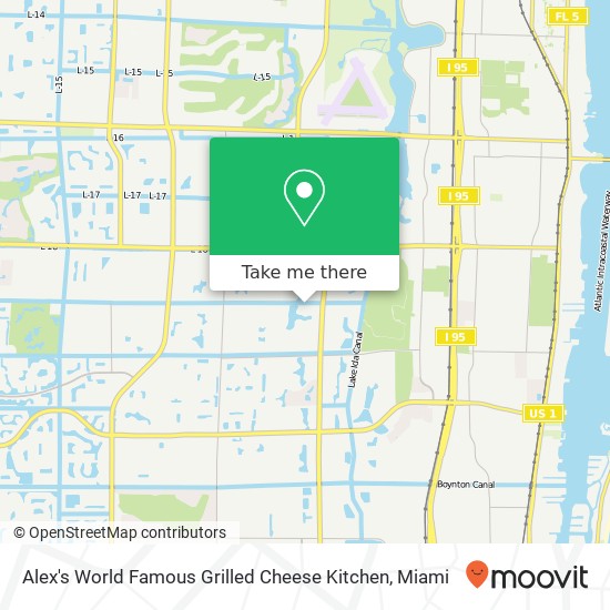 Mapa de Alex's World Famous Grilled Cheese Kitchen