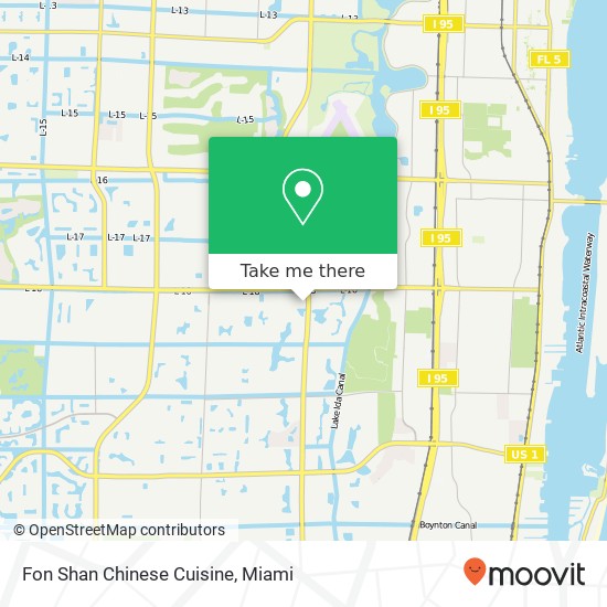 Mapa de Fon Shan Chinese Cuisine