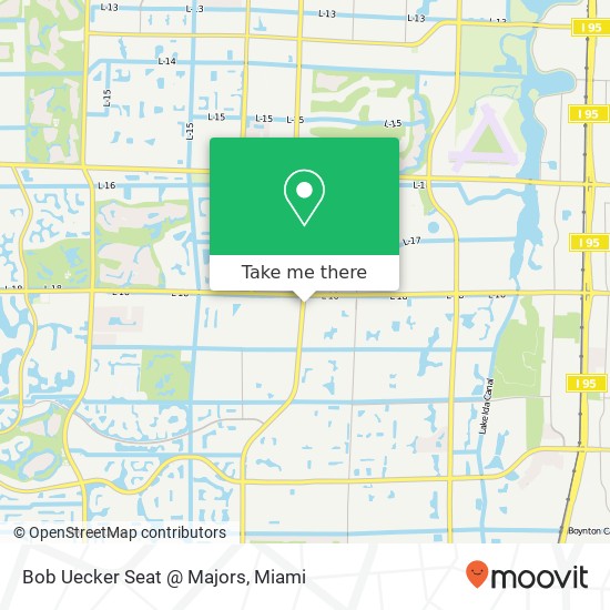 Bob Uecker Seat @ Majors map