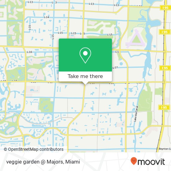 veggie garden @ Majors map