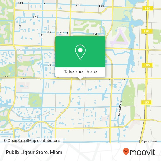 Mapa de Publix Liqour Store