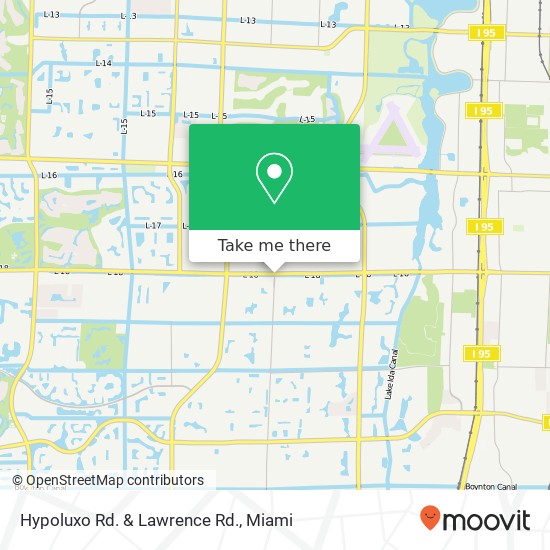 Hypoluxo Rd. & Lawrence Rd. map