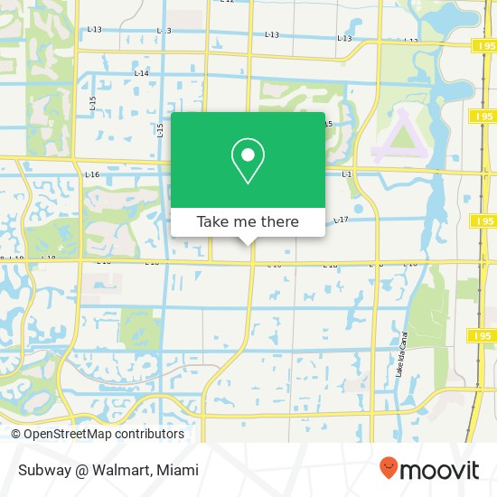 Mapa de Subway @ Walmart