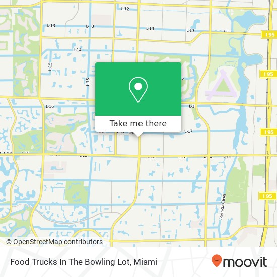 Mapa de Food Trucks In The Bowling Lot