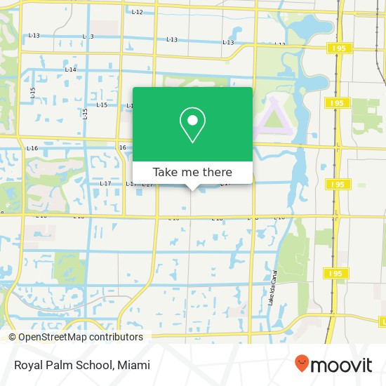 Mapa de Royal Palm School