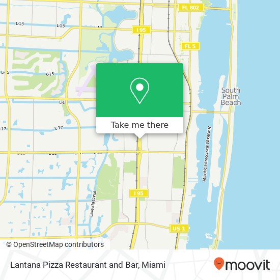 Mapa de Lantana Pizza Restaurant and Bar