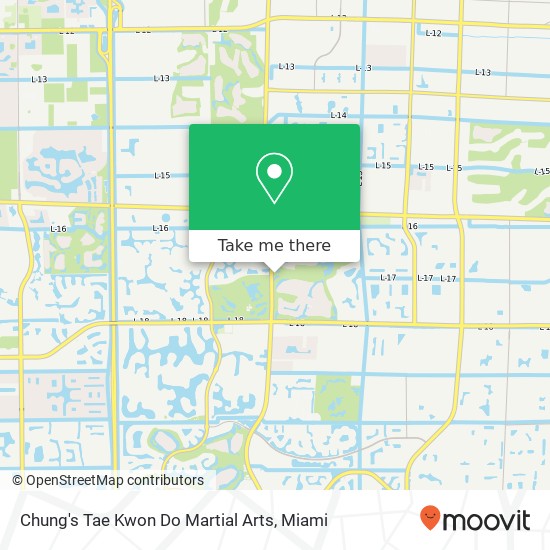 Mapa de Chung's Tae Kwon Do Martial Arts