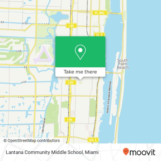 Lantana Community Middle School map