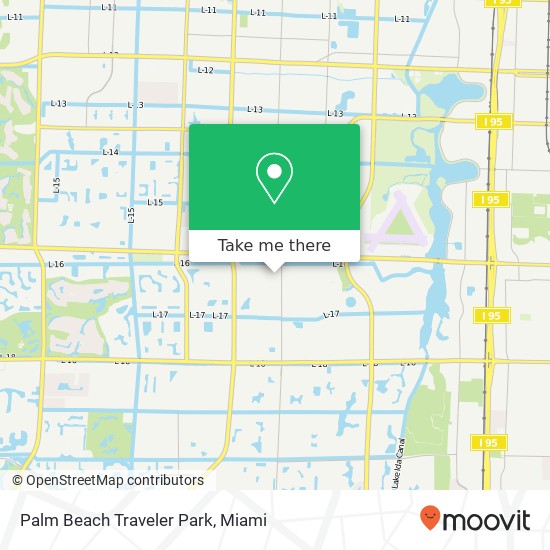 Mapa de Palm Beach Traveler Park