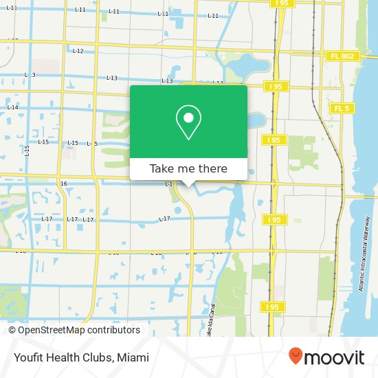 Mapa de Youfit Health Clubs