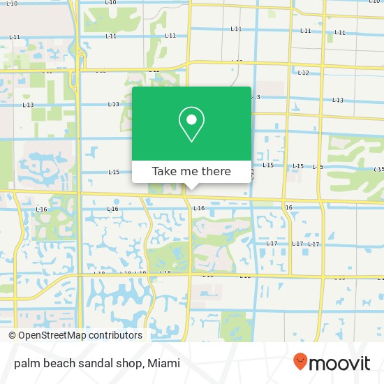 palm beach sandal shop map