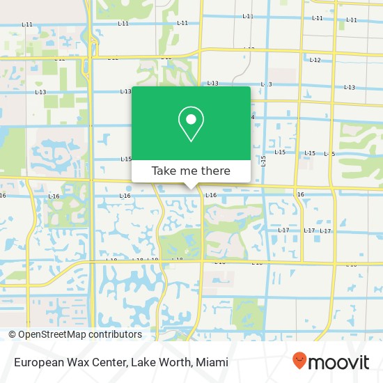Mapa de European Wax Center, Lake Worth