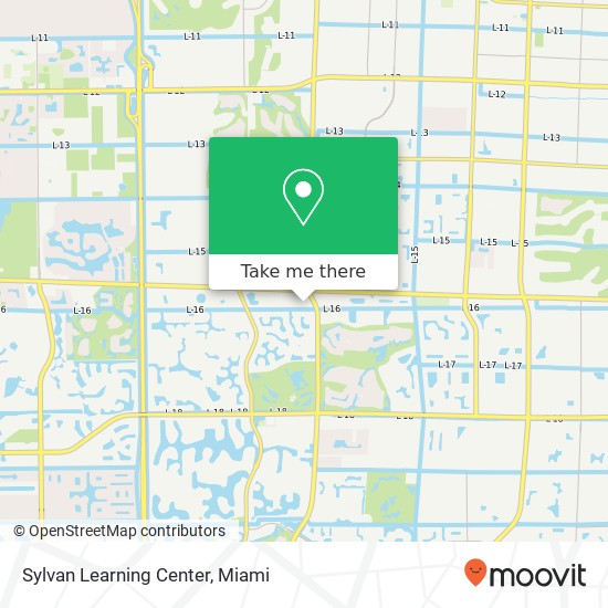 Sylvan Learning Center map