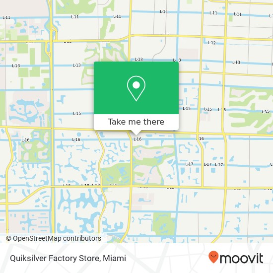 Quiksilver  Factory Store map