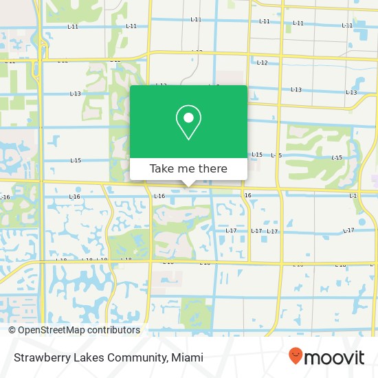 Mapa de Strawberry Lakes Community