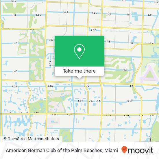 Mapa de American German Club of the Palm Beaches