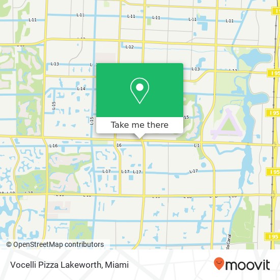 Mapa de Vocelli Pizza Lakeworth
