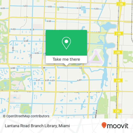 Lantana Road Branch Library map