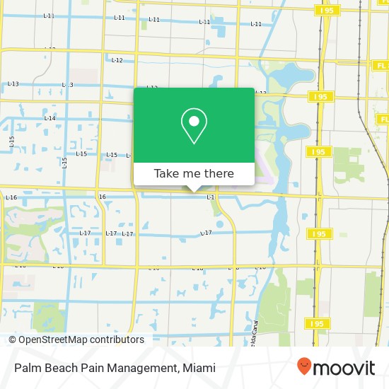 Mapa de Palm Beach Pain Management